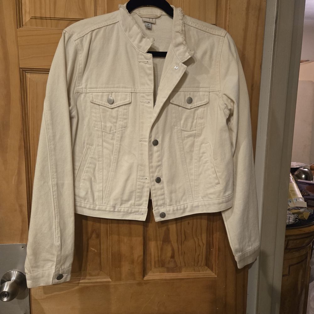 a new day Women's Off-White Jean Jacket